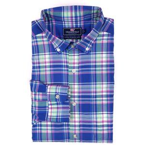 Vineyard Vines Performance Shirt L Blue Multicolor